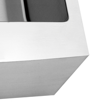Évier de cuisine encastré en acier inoxydable à cuve unique, style ferme, avec plan de travail frontal, moderne, 33/36 pouces, sur mesure