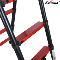 Échelle télescopique double face en aluminium Kollmax, design pliable portable, capacité de charge de 150 kg, utilisation domestique, plusieurs tailles