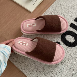 Хлопковые льняные домашние тапочки - Product Image 3