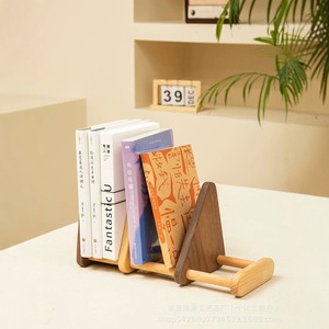 Estante de madera para libros, mini estante de almacenamiento de escritorio para organización de libros en el hogar y la oficina - Product Image 1