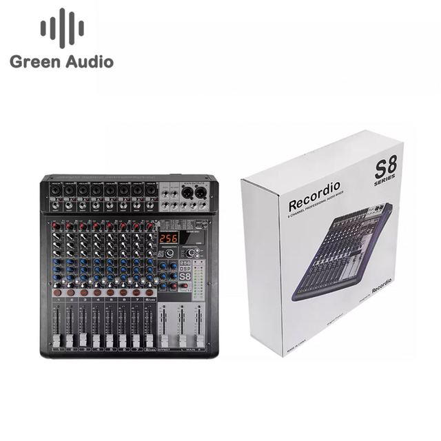 GAX-S8 Plastic Soundcraft Audio Mixer Made in China
