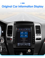 Système audio de voiture 9,7 pouces pour Toyota Land Cruiser Prado 120 Lexus GX470 2002-2009 Android Auto 4GLTE IPS Mirror Link Amplificateur