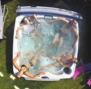 Jakuzzy idromassaggio vasche idromassaggio piscina inverno all'aperto tubi giaguzzi cabina doccia vasca combinata con 4 persone Spa