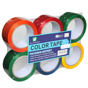 Acrylic Bopp Adhesive Colored Packing Tapes Private <b>Label</b> Adhesive Strapping Tape Wholesale - Product Image 6