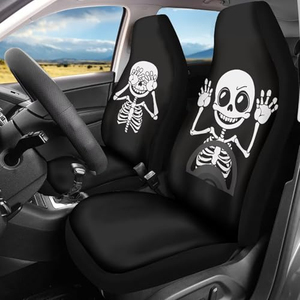 Housse de siège de voiture respirante en maille de soie glacée, coussin de siège auto à motif de dessin animé - Product Image 2