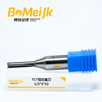 BoMeiJK Factory Direct TCT 2 Flute 45 Helix Angle Straight Router Bit ODM OEM Woodworking Cutter