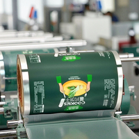 Joint en feuille d'aluminium imprimé en couleur personnalisée Film en rouleau BOPP/VMPET/PE de qualité alimentaire pour emballage de collation