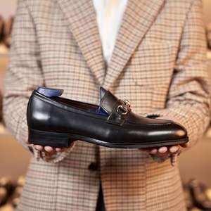 Chaussures habillées décontractées en cuir à lacets pour hommes, bout pointu, style patchwork, pour affaires, mode, soirée, mariage – Grande promotion de la marque personnalisée - Product Image 1