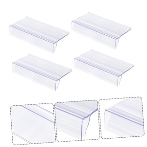 Tienda Etiquetas de precio de plástico acrílico transparente Estante Hablador Etiqueta Precio de publicidad Titular de la señal Titular de la etiqueta de exhibición - Product Image 1