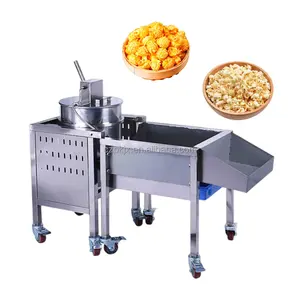 Machine de fabrication de pop-corn populaire Machine de fabrication de pop-corn de type automatique Machine à pop-corn au caramel de grande capacité