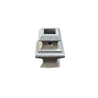 Accessoires de balustrade d'escalier modernes en aluminium : Connecteurs, supports de poteaux et bases pour balcon intérieur