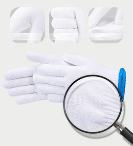 Para el Sudeste Asiático, más barato, <span class=keywords><strong>500g</strong></span> por docena, guante de trabajo de algodón tejido blanco Natural, guantes de seguridad para la construcción, guante de algodón - Product Image 2