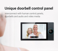 Panneau de commande intelligent pour la maison de 10 pouces Commutateur de minuterie de contrôle central mural Connectivité WiFi Ouvre-rideau intelligent Passerelle Zigbee