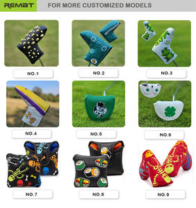 Copritesta da golf personalizzato <span class=keywords><strong>Remat</strong></span> Brand con chiusura magnetica, in pelle sintetica, multi-stile, con logo ricamato a lama - Product Image 6