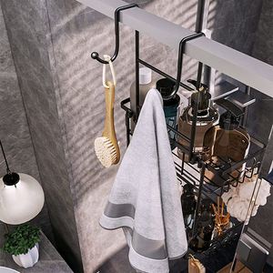 Over the Door Hanging <b>Bathroom</b> Shower Caddy Cabinet Organizer Black 2 Packs <b>Bathroom</b> <b>Corner</b> Shower Shelf Caddy - Product Image 5