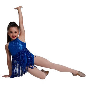 Women Shiny Sequins Fringe Leotard Dance Wear Girls Jazz and Tap Performance <strong>Costume</strong> - Product Image 1