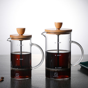 Machine à café domestique 400 ML 800 ML, presse à café en <span class=keywords><strong>verre</strong></span>, <span class=keywords><strong>cafetière</strong></span> à piston pour barista - Product Image 1