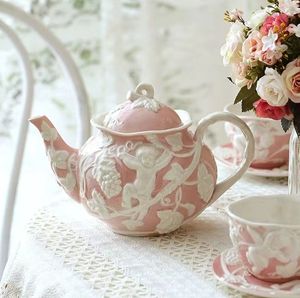 Ensemble de tasses à café en céramique, motif <span class=keywords><strong>cupidon</strong></span> peint rétro en relief, tasse de thé britannique de l'après-midi, tasse à café en céramique, offre spéciale - Product Image 2