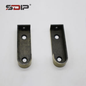 Nouveau support de tige de suspension de garde-robe en alliage de Zinc <span class=keywords><strong>barre</strong></span> horizontale tige de suspension <span class=keywords><strong>fixation</strong></span> bride siège épaissi siège inférieur pour vêtements - Product Image 3