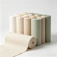 Tissu tissé 100% lin teint, écologique, respirant, biodégradable, pour literie et textile de maison