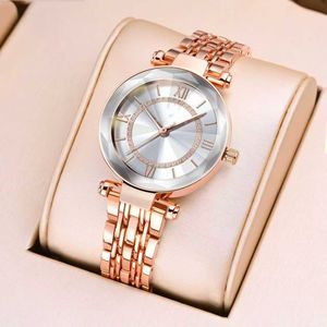 Montre à quartz pour femme Full-sky Drilling, bracelet en alliage, ultra-fine, légère, étanche, affichage analogique, usage quotidien, haute valeur - Product Image 1