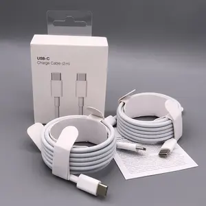 Original Apple E75 Cables de cargador de 1 m iPhone Lightning Cable USB C  Cable de carga rápida adaptador para iPhone 6 7 8 plus X xr