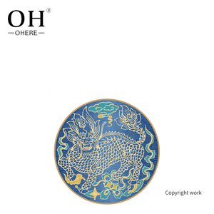Juego de Vajilla de Porcelana China con Diseño de Dragón, Color Rojo y Azul, para el Año Nuevo Chino - Product Image 4