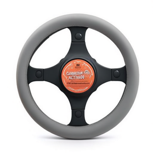 ปลอกหุ้มพวงมาลัยสีเทาแบบสากลสำหรับอุปกรณ์ตกแต่งภายในรถยนต์ - Product Image 2
