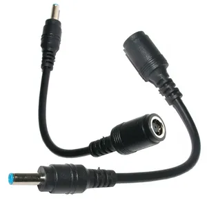 Female 7.4Mm X 5.0Mm Ke 4.5Mm X 3.0Mm Male Charger Adapter Konektor Daya Converter Kabel DC Jack untuk Dell Hp
