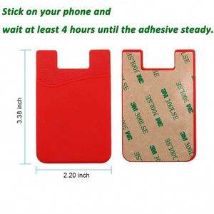 Porte-cartes de téléphone en silicone léger, réutilisable, coloré, imperméable, personnalisé, idéal pour les voyages, best-seller - Product Image 2