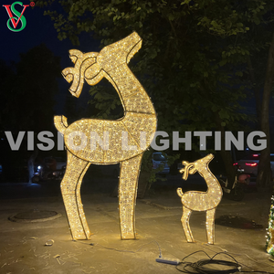 Lumières de décoration de Noël de vacances, motif de <span class=keywords><strong>cerf</strong></span> 3D en LED imperméable IP65 - Product Image 4