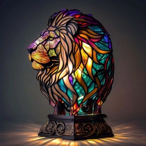 Vintage 3D LED Night Light Modern Animal Table <strong>Lamp</strong> Deco Funky USB Rechargeable 5V Nightstand <strong>G</strong> <strong>Lamp</strong> with Resin Bedroom Cute 20 - Product Image 1