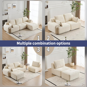 Sofá modular de espuma en forma de L personalizado, conjunto de sofá modular de espuma seccional, muebles, paquete al vacío, sofá Seccional de esponja comprimida - Product Image 6