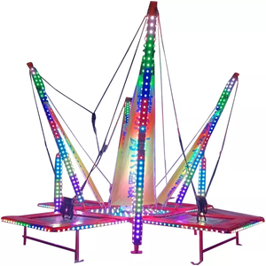 Parc d'attractions, <span class=keywords><strong>trampoline</strong></span> de saut à l'élastique pour enfants en plein air, 4 places, <span class=keywords><strong>trampoline</strong></span> de saut à l'élastique mobile à vendre - Product Image 1
