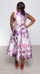Robe de cérémonie élégante pour femme, longueur genou, à motif floral, style turc, grande taille, OEM, haute qualité - Product Image 6