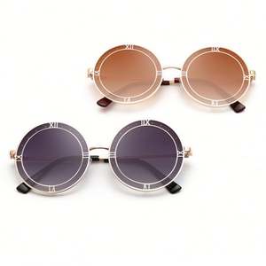 Gafas de Sol Redondas Extra Grandes de Lujo para Mujer, Estilo Vintage Retro, 2019 - Product Image 2
