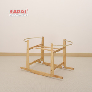 Support de berceau Moses <span class=keywords><strong>en</strong></span> bois massif moderne pour chambre à coucher et salon - Product Image 2