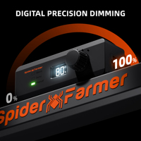 Lampe de culture LED Spider Farmer 300W SE3000 en aluminium à spectre complet Osram Bridgelux pour la croissance des plantes d'intérieur, la floraison et la croissance des légumes verts