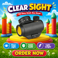 OEM 1x21 Red Dot Reflex Sight Aluminium Entièrement Multi-Revêtu Antichoc Étanche Léger Tactique Chasse en Plein Air