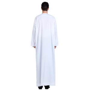 Thobe musulman prêt en stock d'approvisionnement direct d'usine pour hommes-moyen-orient arabe longue robe islamique-pas de personnalisation - Product Image 5