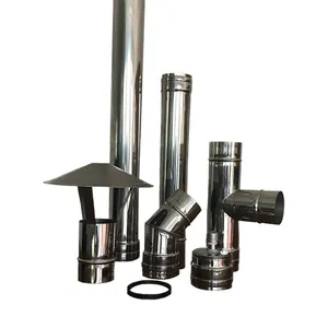 Adorefres gỗ PELLET bếp phụ tùng steel304s khói ống khói ống đặt ống khói Kit