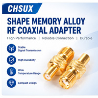 Connecteur coaxial RF en laiton plaqué or sur mesure, adaptateur mâle-femelle fileté 03-R001-3016, pièces OEM ODM de précision CNC, indice de protection IP67