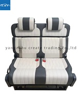 Caravane pliante camping-car double personnes siège avec les trois couches rv rock and roll lit
