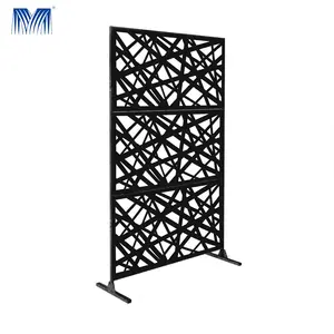 Laser cut decorate private fittings custom for size curved composite corten steel garden corrugated aluminum fence sheets