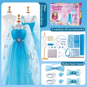 Samtoy Custom Pretend Play Dress up Toys DIY Design Craft Handmade Display Fashion Matching Girl <strong>Small</strong> <strong>Doll</strong> Accessories Clothes - Product Image 4