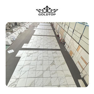 กระเบื้องหินอ่อน Calacatta Gold อิตาลี ขนาด 12x12 นิ้ว หนา 10 มม. ผลิตโดย Goldtop รับผลิตแบบ OEM/ODM สำหรับปูพื้นและผนังห้องน้ำภายในอาคาร แบบขัดเงาทันสมัย - Product Image 2