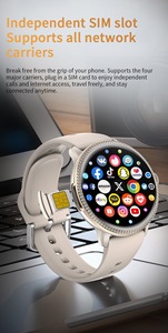 Montre connectée pour femme AMOLED 4G LTE avec carte SIM Android NFC Super-Charge 3+32 Go H80 GPS Caméra Appel vidéo Bracelet en gel de silice - Product Image 4
