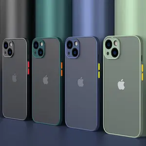 Custodia per telefono trasparente satinato opaco per <span class=keywords><strong>protezione</strong></span> della <span class=keywords><strong>fotocamera</strong></span> per <span class=keywords><strong>iPhone</strong></span> 16 15 14 13 12 <span class=keywords><strong>11</strong></span> <span class=keywords><strong>Pro</strong></span> X XS XR 7 8 Plus - Product Image 1
