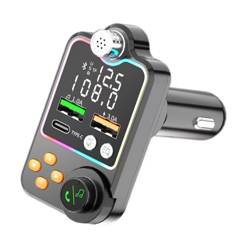 Q15 Bluetooth Car Kit with MP3 Display & Ambient Light EQ