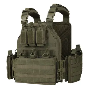 Yakeda Plate Carrier Range Green Outdoor Hunting Quick Release Buckles Molle Tactical Vest Bag For Men